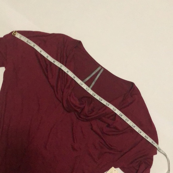 ❤️ XS ❤️ NWT Anthro Top Cowl Neck Long Sleeve - Picture 7 of 10